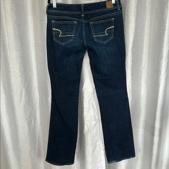 American Eagle Outfitters Low Rise Slim Bootcut Women's Blue Jeans - Picture 7 of 7
